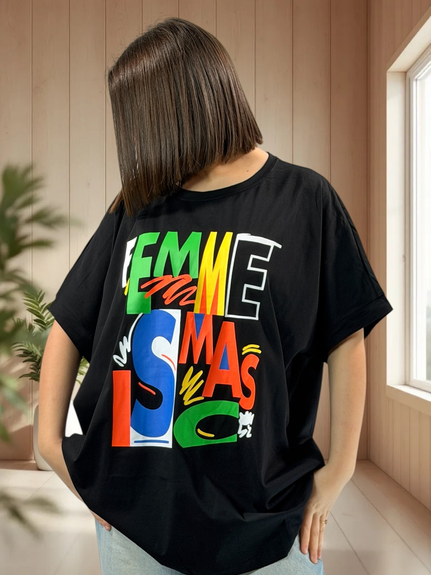 MATHIAS - T-SHIRT OVERSIZE A MOTIF TAILLE JUSQU'A LA TAILLE 46/48 A 56