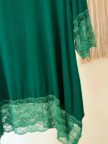 CINDY - TOP VERT MENTHE TAILLE 46 A 56/58