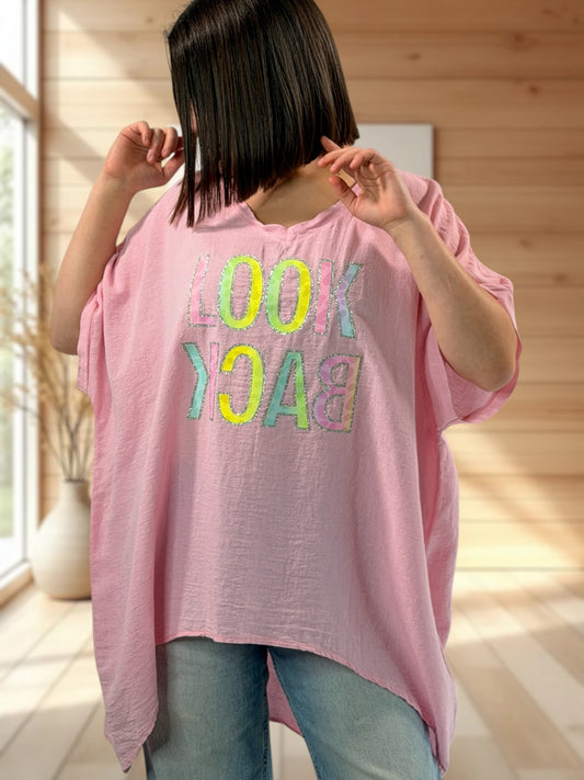 MACADAMIA  - TUNIQUE ROSE JUSQU'A LA TAILLE 56