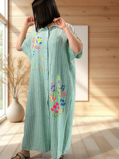 REGINA - ROBE A RAYURE LAGON JUSQU'A LA TAILLE 50