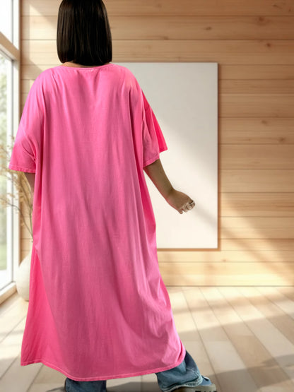 DAVINA - T-SHIRT FUCHSIA JUSQU'A LA TAILLE 56/58