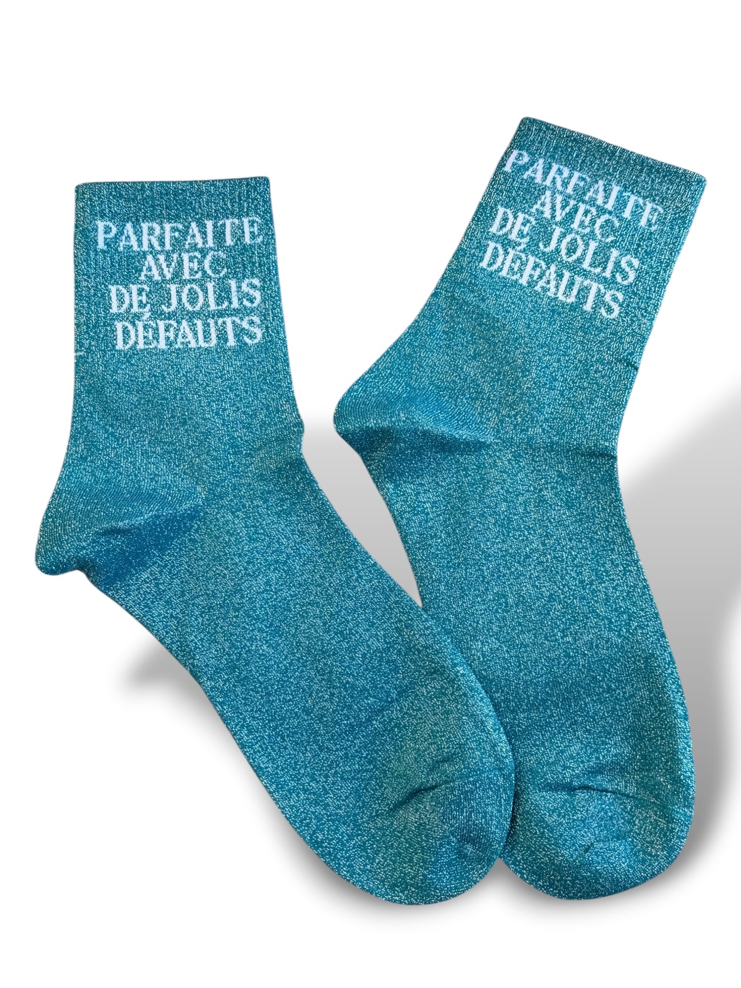 CHAUSSETTES SCINTILLANTES PARFAITE AVEC DE JOLIS DEFAUTS CANARD