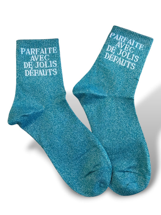 CHAUSSETTES SCINTILLANTES PARFAITE AVEC DE JOLIS DEFAUTS CANARD