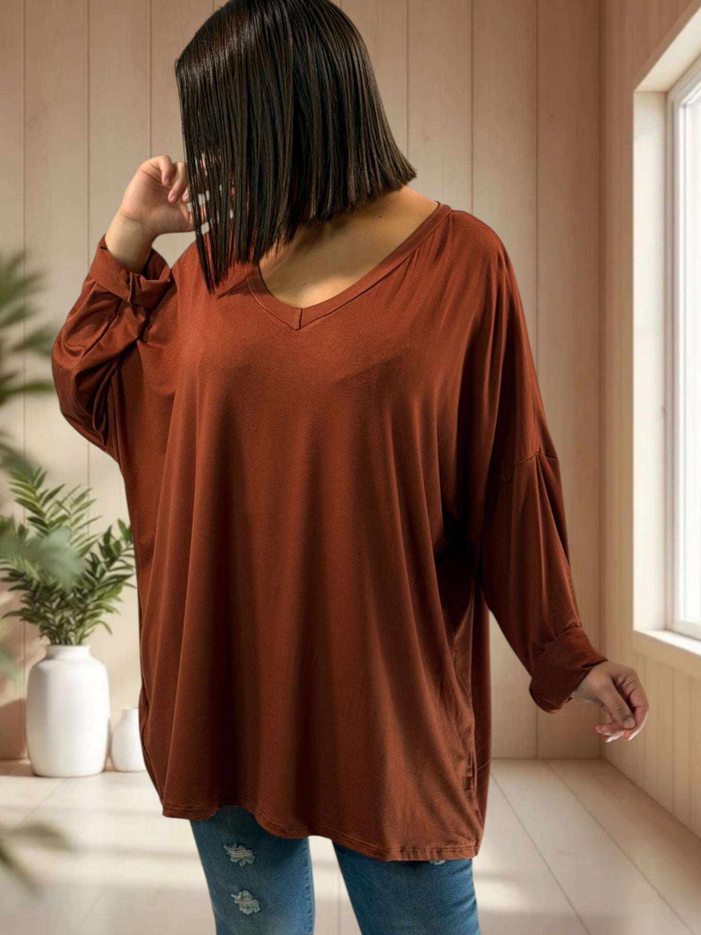 ANGY - TOP ROUX FLUIDE JUSQU'A LA TAILLE 56