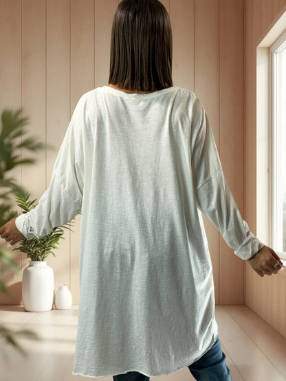 SAVANA - TEE-SHIRT OVERSIZE BLANC JUSQU'A LA TAILLE 56