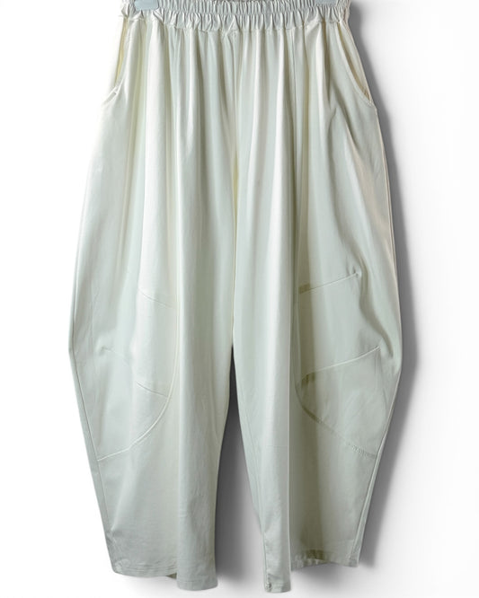 ALEXANDER - PANTALON BLANC COUPE BARREL TAILLE 50/52 A 56/58