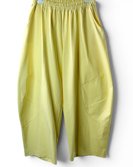 ALEXANDER - PANTALON JAUNE COUPE BARREL TAILLE 50/52 A 56/58