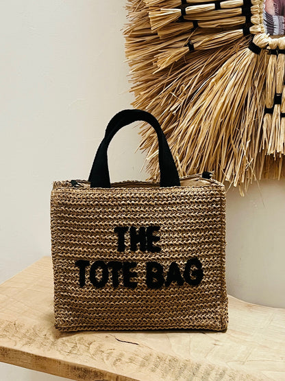 MELINA - SAC CABAS CAMEL  INSCRIPTION BRODEE TOTE BAG