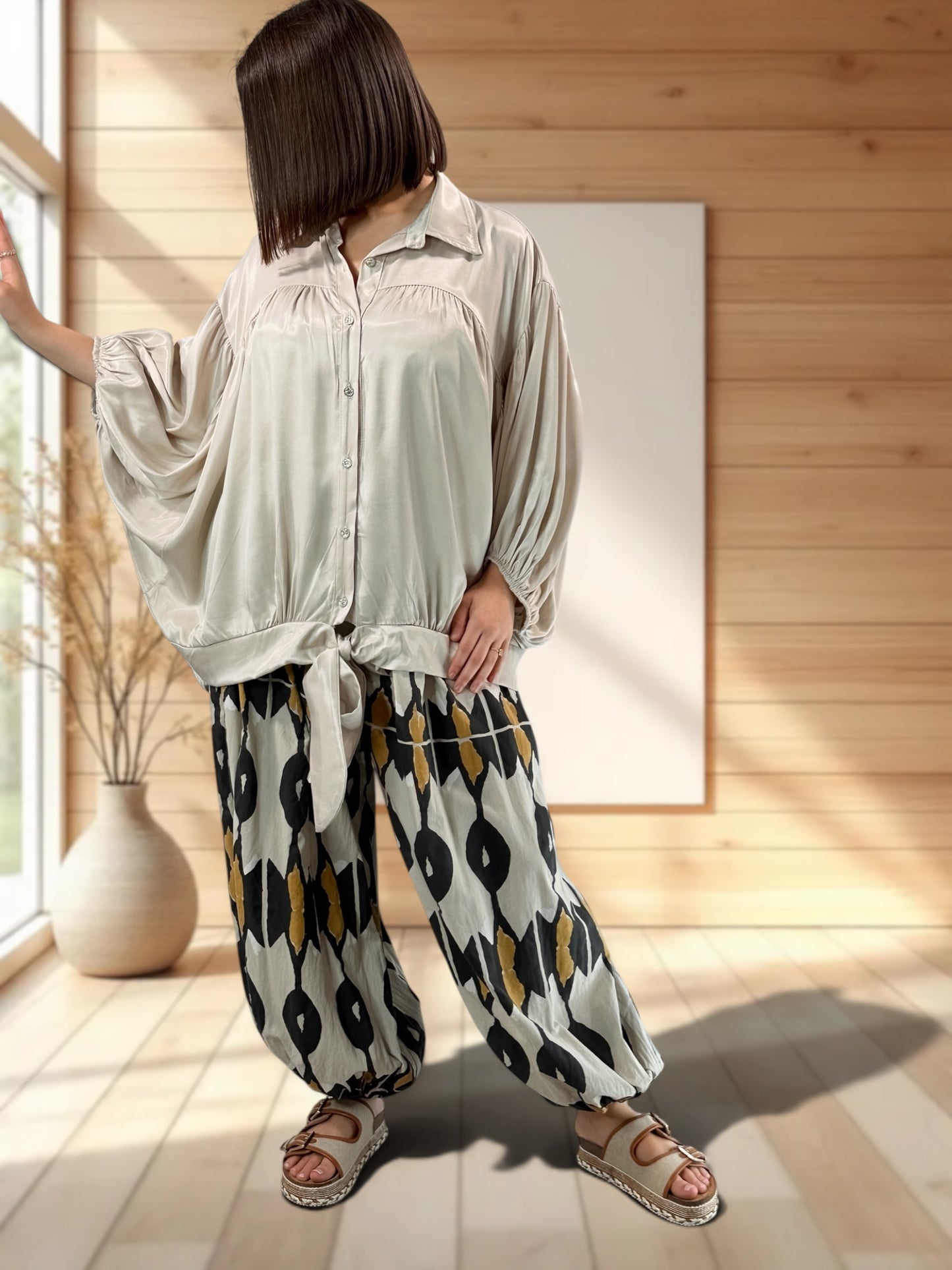CAROLINE - BLOUSE OVERSIZE JUSQU'A LA TAILLE 56