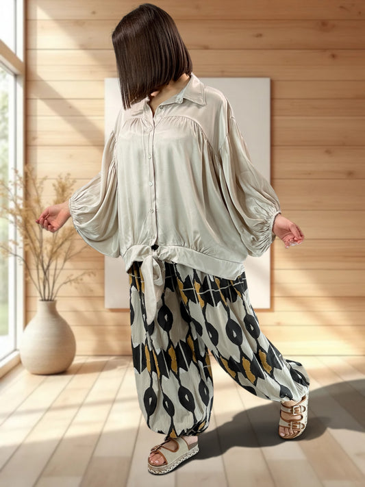 CAROLINE - BLOUSE OVERSIZE JUSQU'A LA TAILLE 56