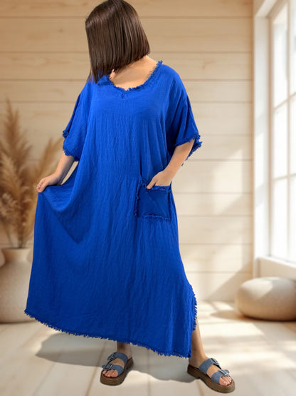 ABBY - ROBE OVERSIZE IMPERIAL 1 POCHE JUSQU'A LA TAILLE 54
