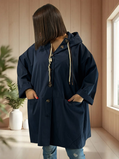CARLOTA - TRENCH MARINE DEPERLANT JUSQU'A LA TAILLE 56