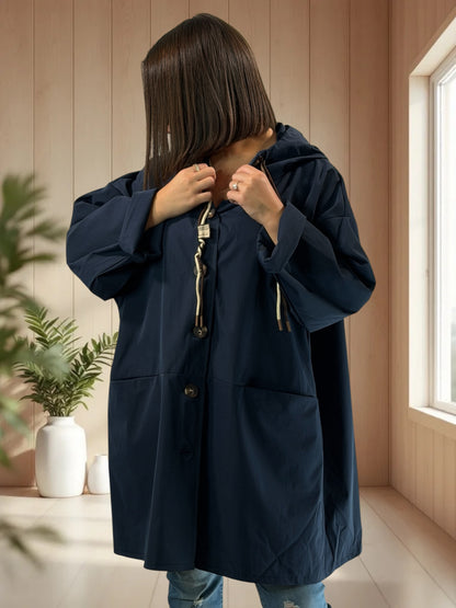 CARLOTA - TRENCH MARINE DEPERLANT JUSQU'A LA TAILLE 56