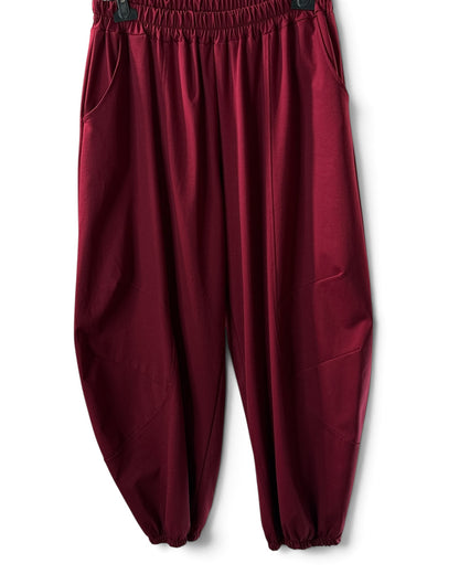 ALEXANDER - PANTALON BORDEAUX COUPE BARREL TAILLE 50/52 A 56/58