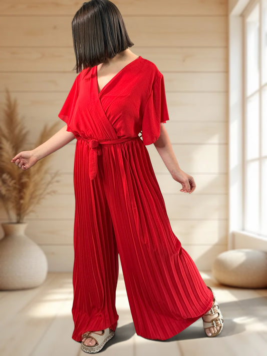 POESIE - COMBI ROUGE JUSQU'A LA TAILLE 52