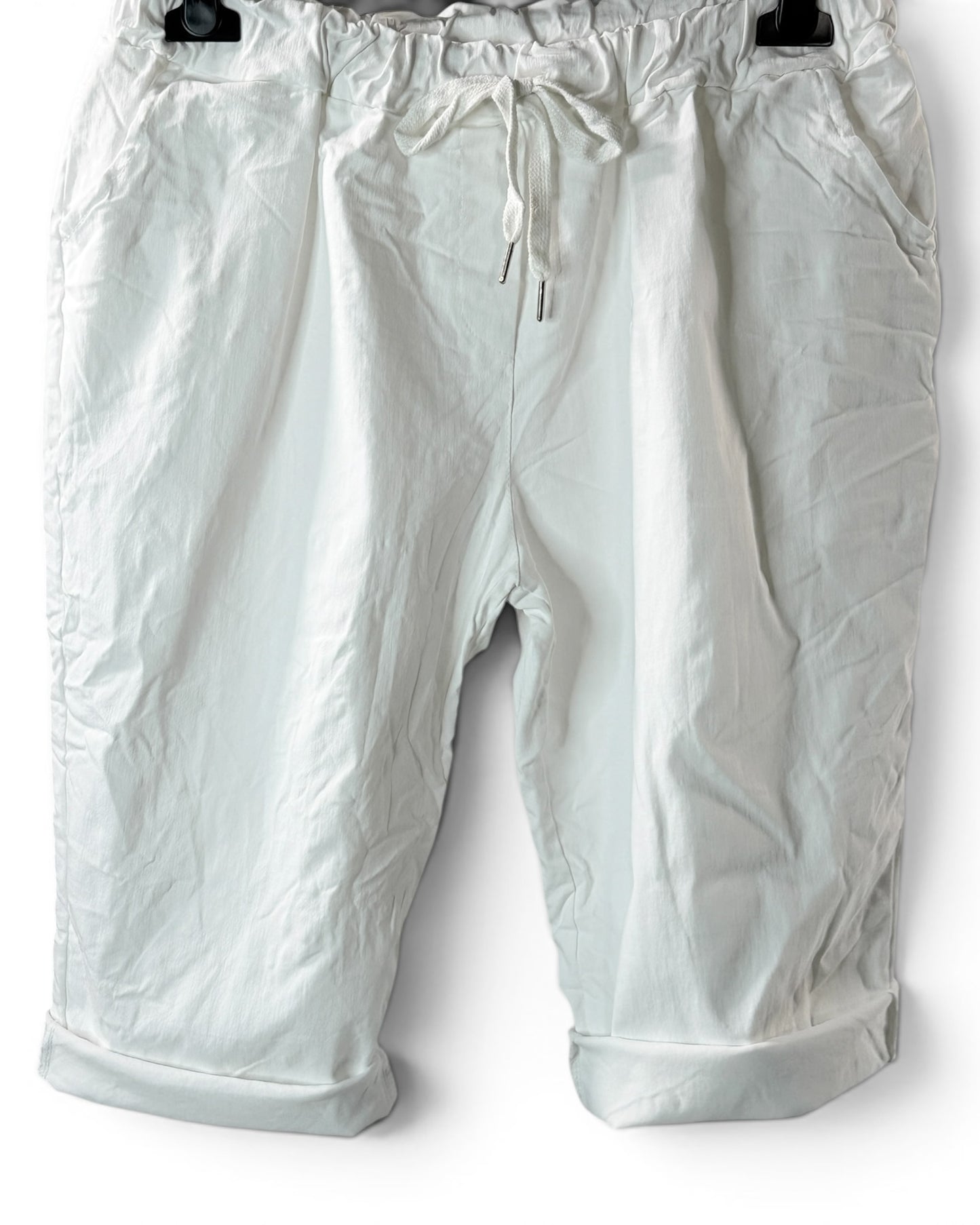 SACHA - BERMUDA BLANC JUSQU'A LA TAILLE 50/52