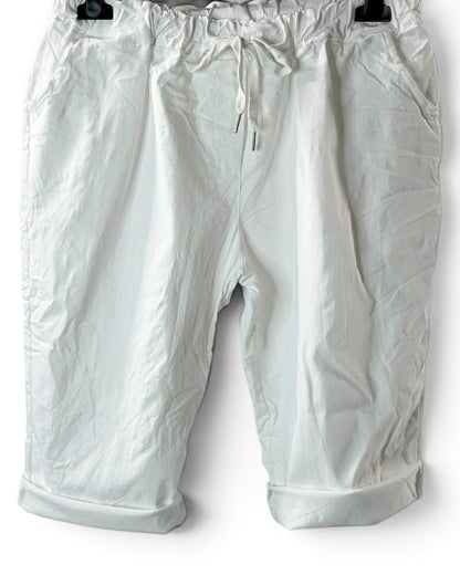 SACHA - BERMUDA BLANC JUSQU'A LA TAILLE 50/52
