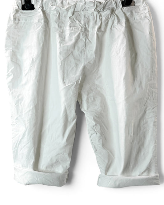 SACHA - BERMUDA BLANC JUSQU'A LA TAILLE 50/52