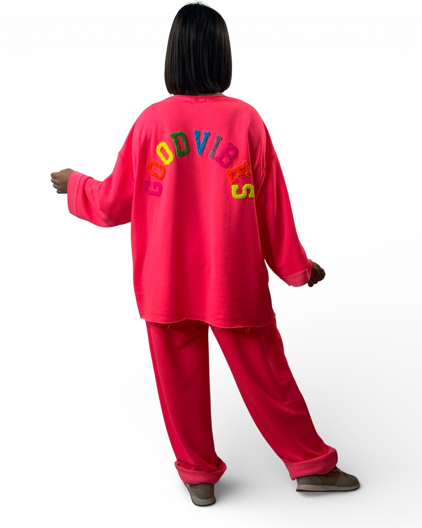 ETHAN - PANTALON EN SWEAT FUCHSIA TAILLE 48 A 56