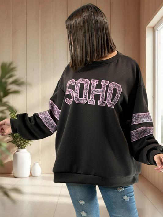 BEVERLY - SWEAT MARRON JUSQU'A LA TAILLE 52/54