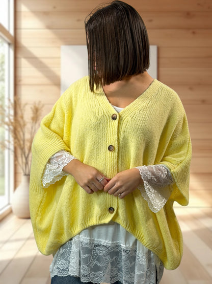 MARA - GILET JAUNE SANS MANCHES JUSQU'A LA TAILLE 54/56