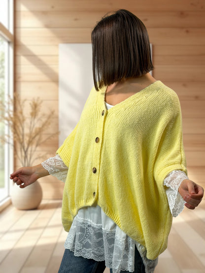 MARA - GILET JAUNE SANS MANCHES JUSQU'A LA TAILLE 54/56