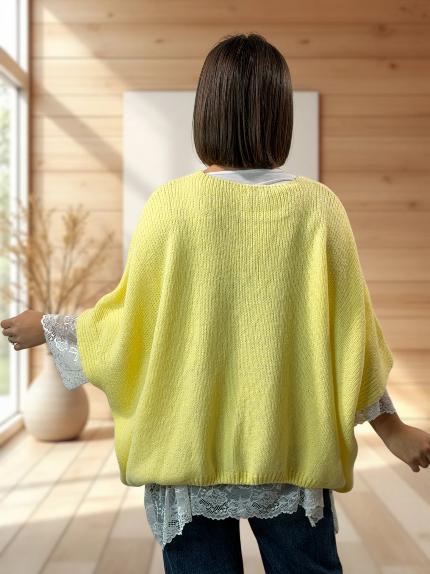 MARA - GILET JAUNE SANS MANCHES JUSQU'A LA TAILLE 54/56