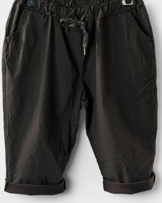 SACHA - BERMUDA MARRON JUSQU'A LA TAILLE 50/52
