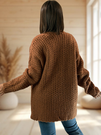 GIULIA - GILET TERRACOTTA JUSQU'A LA TAILLE 50