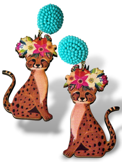 PANTHERE - BOUCLES D'OREILLES TENDANCE