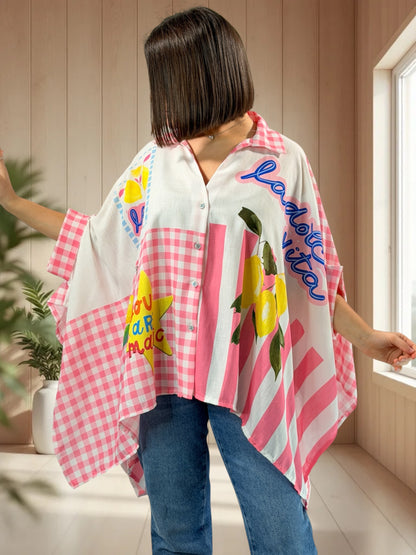 BENEDICTE  - TUNIQUE OVERSIZE JUSQU'A LA TAILLE 54/56