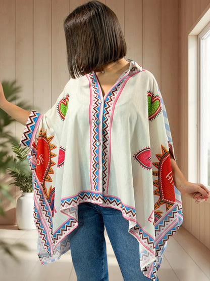 BENEDICTE  - TUNIQUE OVERSIZE JUSQU'A LA TAILLE 54/56