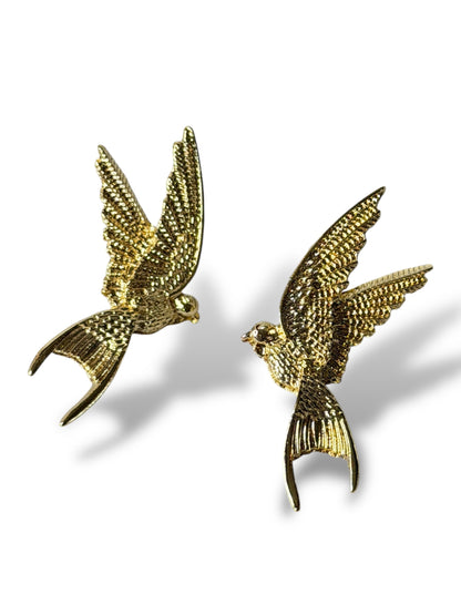 HIRONDELLE - BOUCLES D'OREILLES TENDANCE