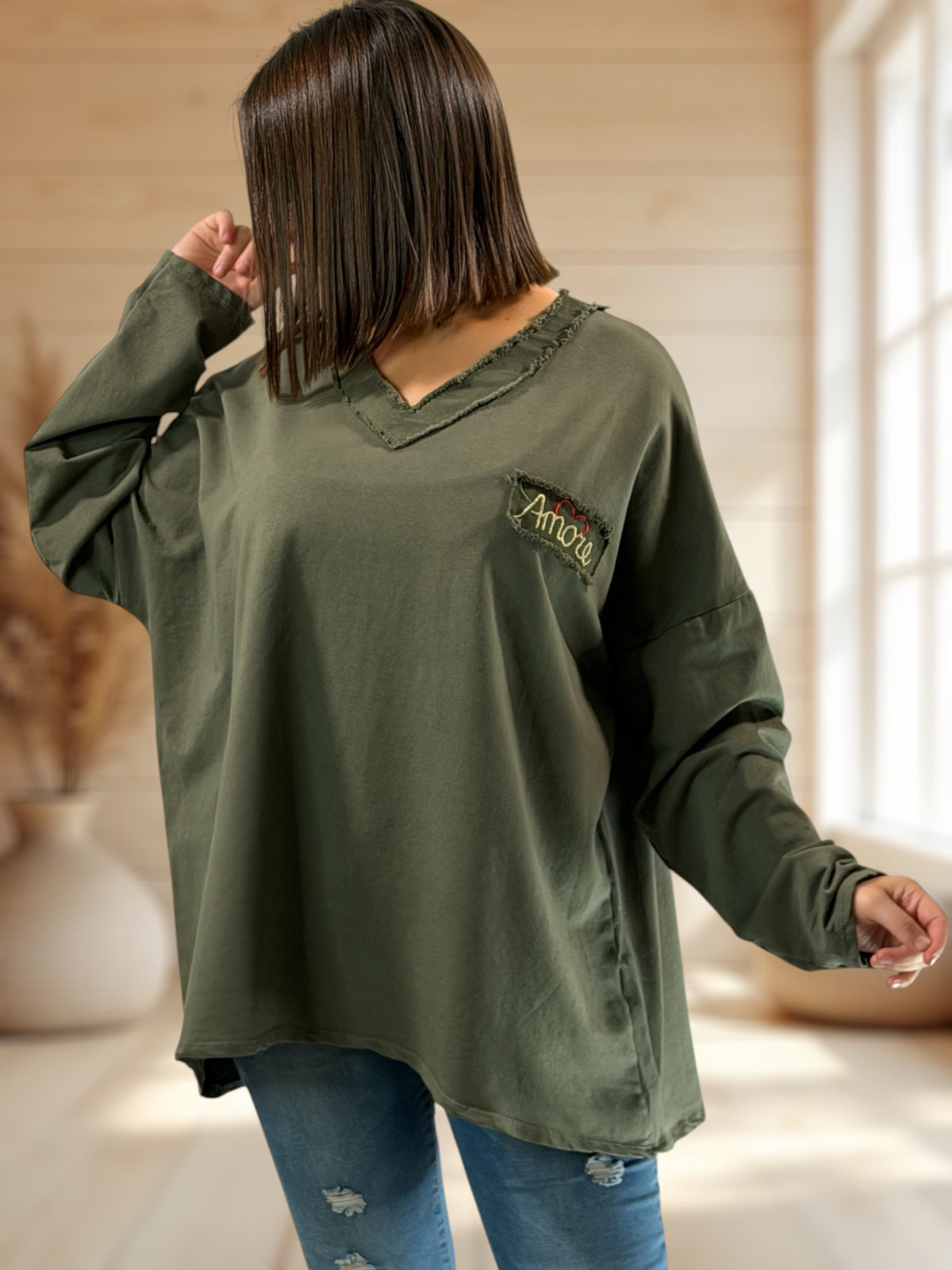 AMORE - SWEAT LEGER KAKI JUSQU'A LA TAILLE 54