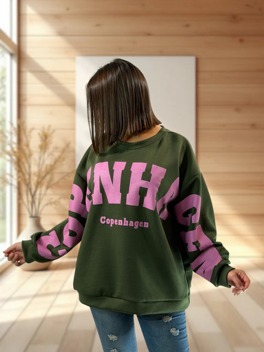 AUBIN - SWEAT KAKI JUSQU'A LA TAILLE 52/54