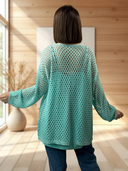 ROSANA - GILET RESILLE LAGON JUSQU'A LA TAILLE 54