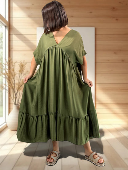 CLOE - ROBE LONGUE KAKI JUSQU'A LA TAILLE 54