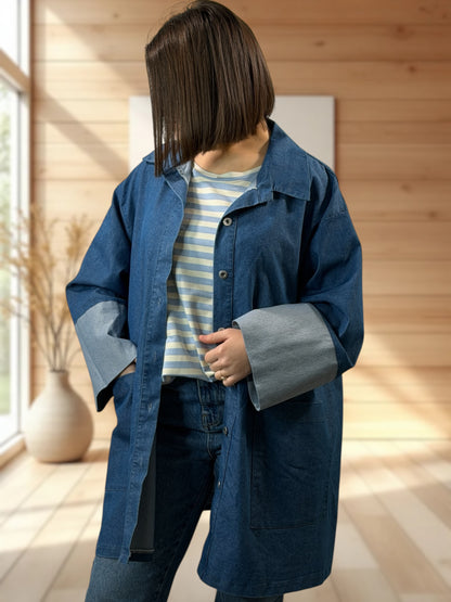 JACK - VESTE EN JEAN OVERSIZE JUSQU'A LA TAILLE 46/48 A 52/54