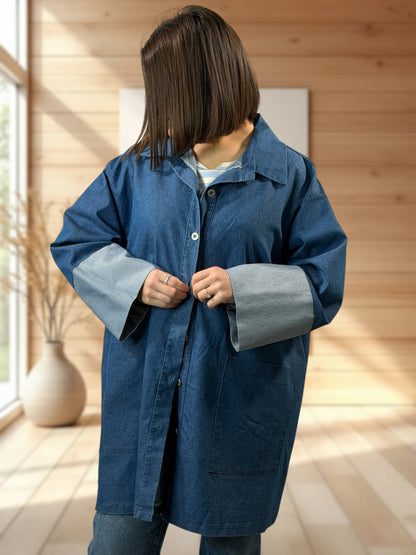JACK - VESTE EN JEAN OVERSIZE JUSQU'A LA TAILLE 46/48 A 52/54