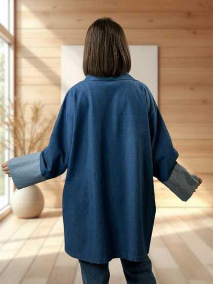 JACK - VESTE EN JEAN OVERSIZE JUSQU'A LA TAILLE 46/48 A 52/54