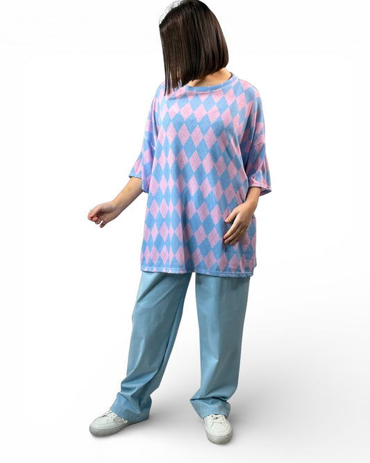 EVA - T-SHIRT FLUIDE EN MAILLE JUSQU'A LA TAILLE 56