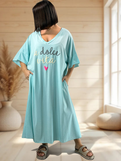 DOLCE - ROBE LAGON EN COTON JUSQU'A LA TAILLE 56