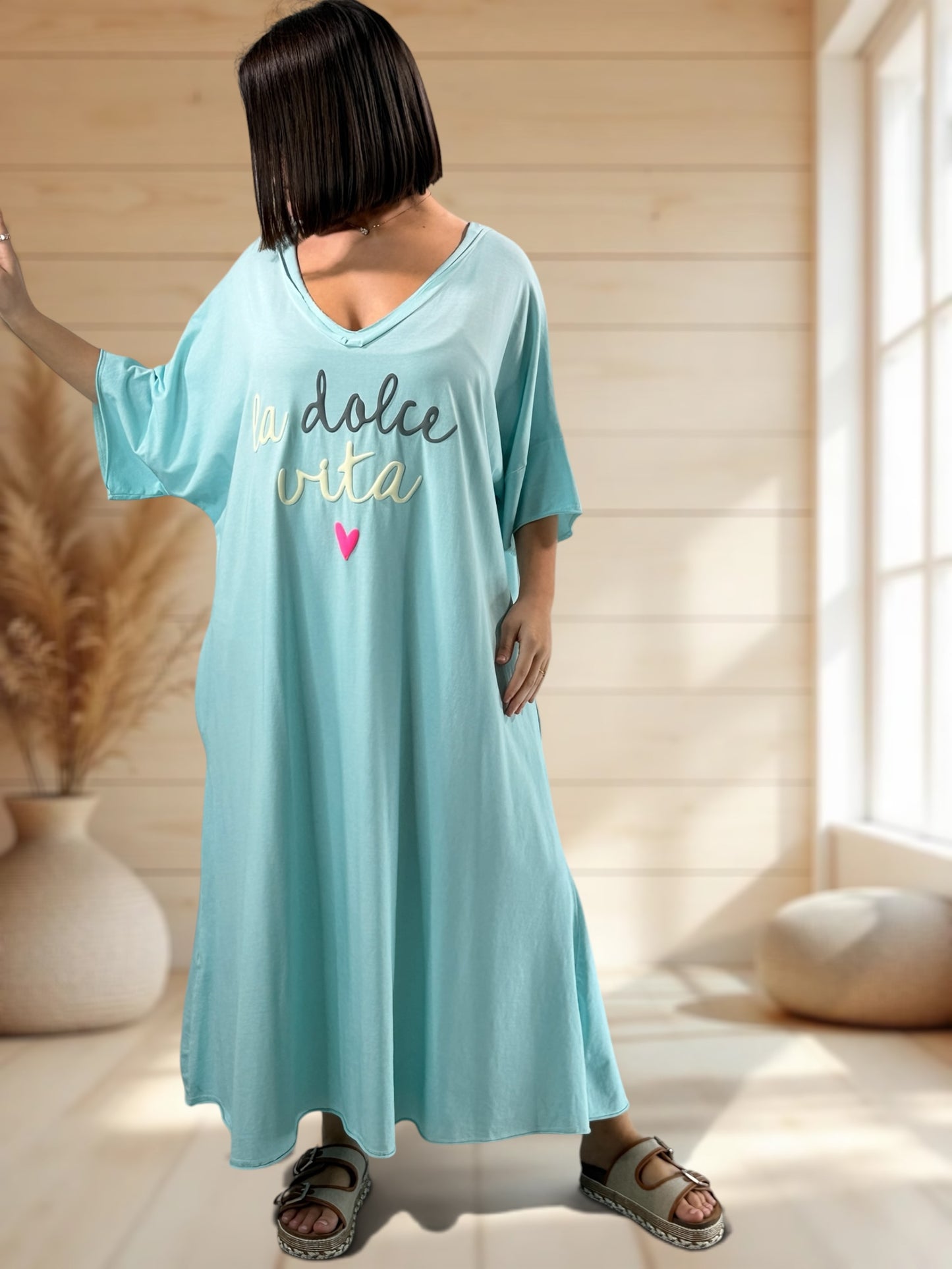 DOLCE - ROBE LAGON EN COTON JUSQU'A LA TAILLE 56