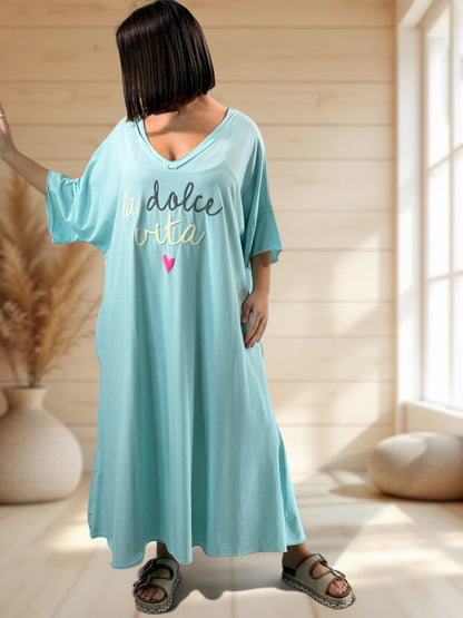 DOLCE - ROBE LAGON EN COTON JUSQU'A LA TAILLE 56