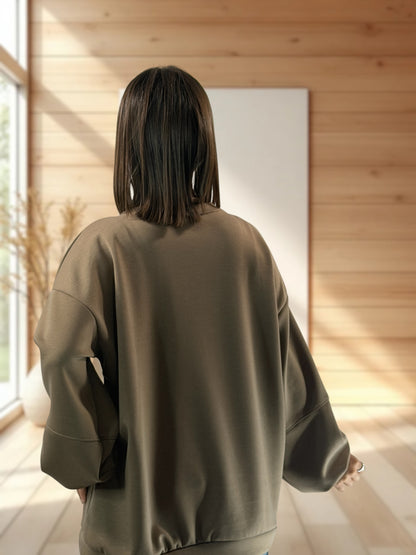 SOHO - SWEAT MOKA JUSQU'A LA TAILLE 52/54