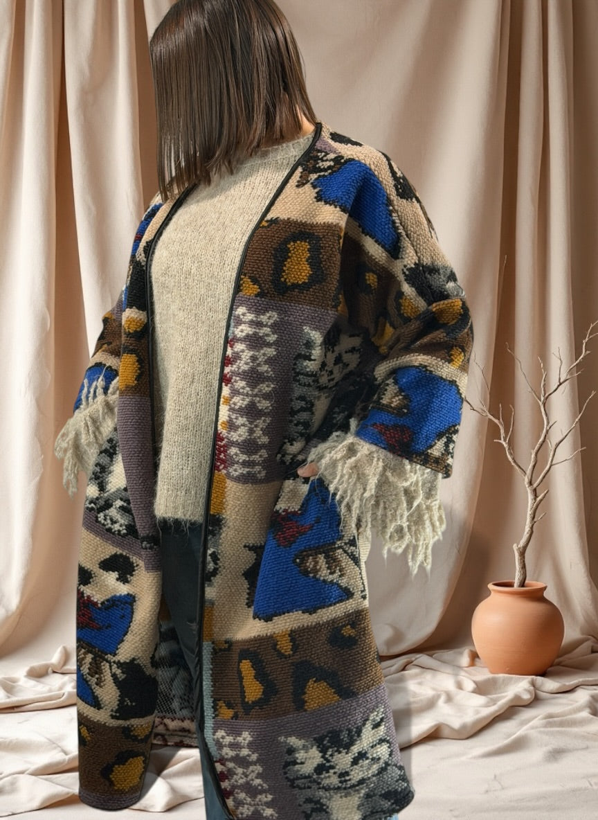 DELLA - MANTEAU EN LAINE BOUILLIE JUSQU'A LA TAILLE 50
