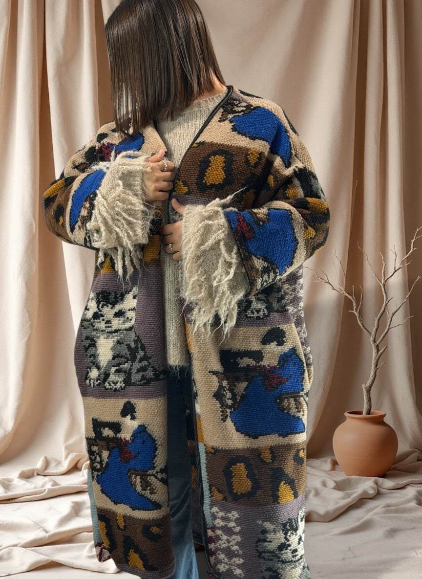 DELLA - MANTEAU EN LAINE BOUILLIE JUSQU'A LA TAILLE 50