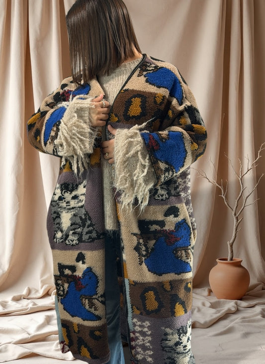 DELLA - MANTEAU EN LAINE BOUILLIE JUSQU'A LA TAILLE 50