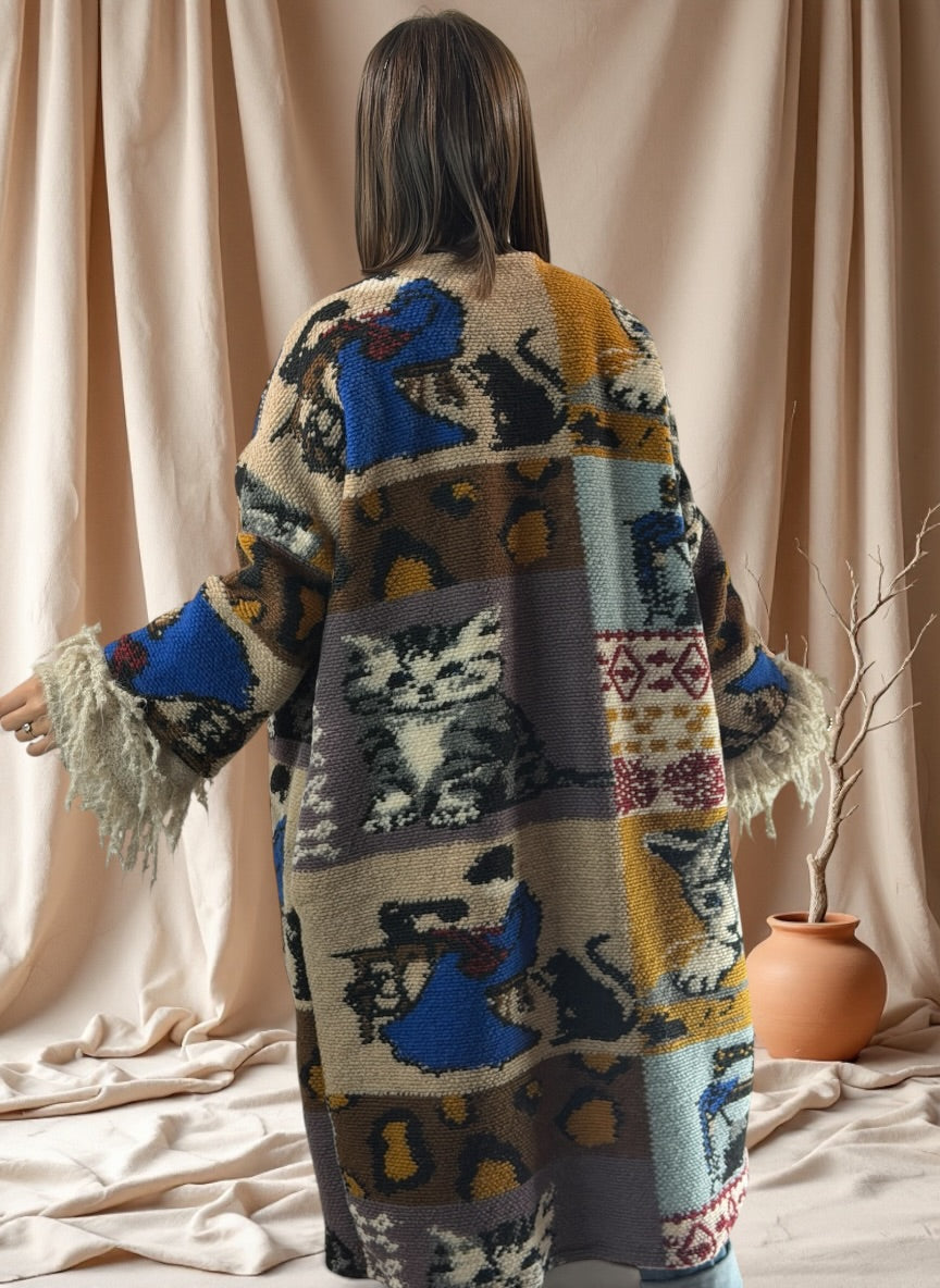 DELLA - MANTEAU EN LAINE BOUILLIE JUSQU'A LA TAILLE 50