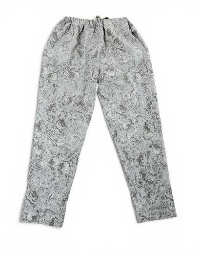 MAXENCE - PANTALON SPORTSWEAR BEIGE A FLEUR TAILLE 46/48 A 54